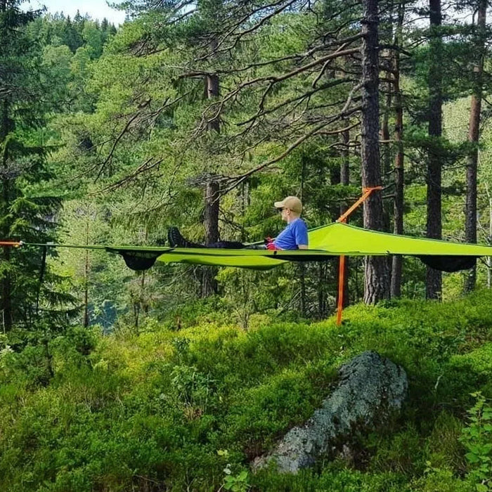 Multi Person Portable Hammock 3 Point Aerial Camping outdoor Triangle Hammock Back Yard