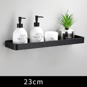 Modern Bathroom Wall Shelf | Black Space Aluminum Design