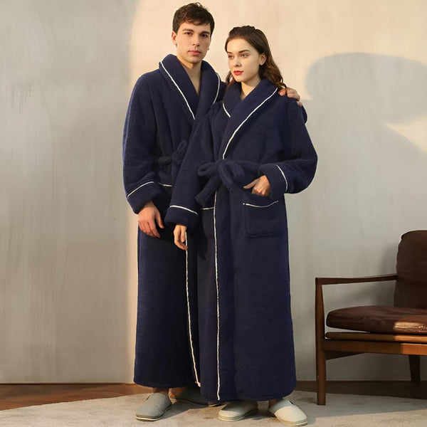 VeluLuxe – Elegant Flannel Bathrobe with Ultimate Comfort