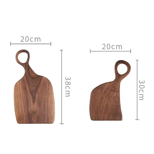 NutriCraft – Luxury Walnut Cutting Board with Double-Sided Functionality for Kitchen and Presentation