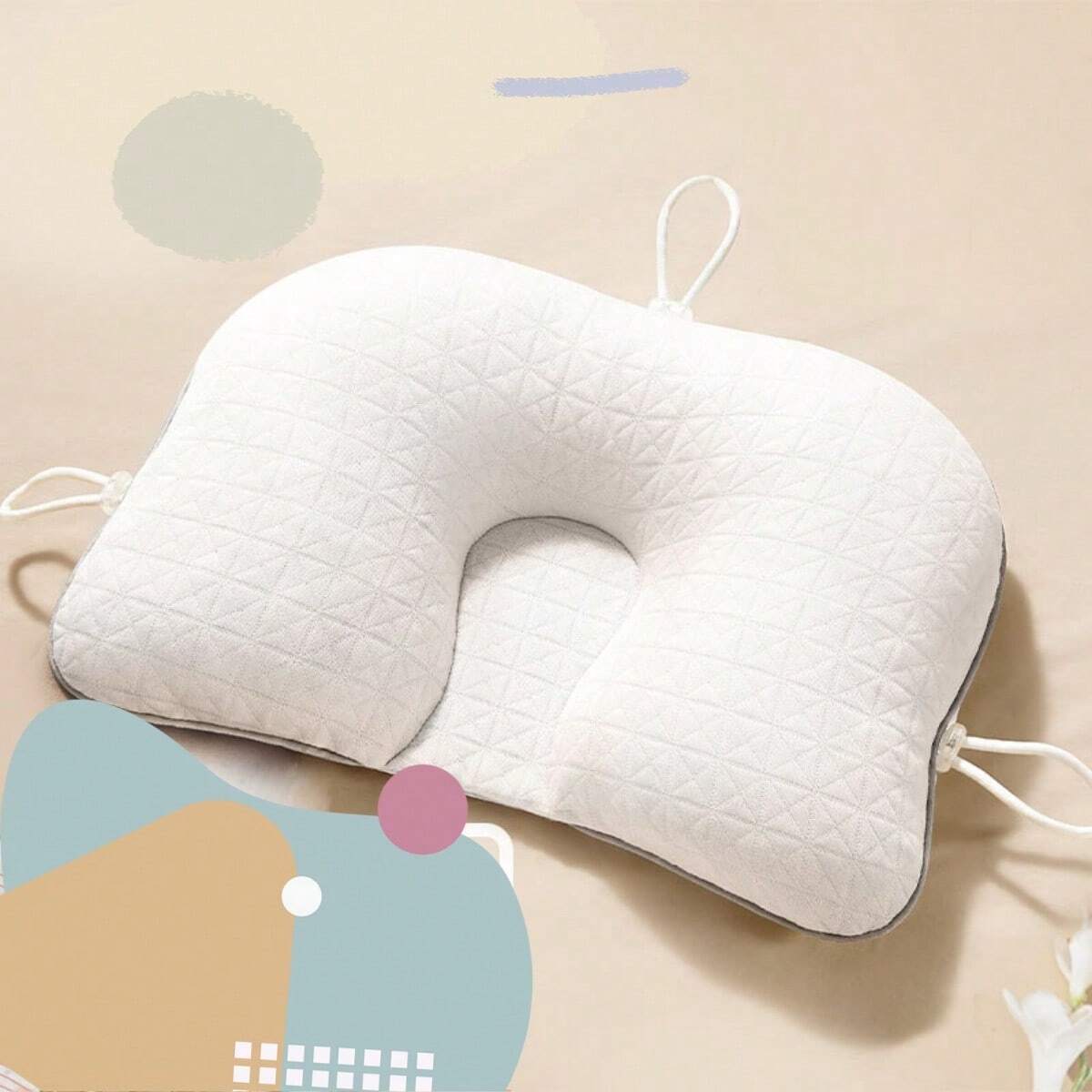 Baby Pillow for Flat Head with Ergonomic Support