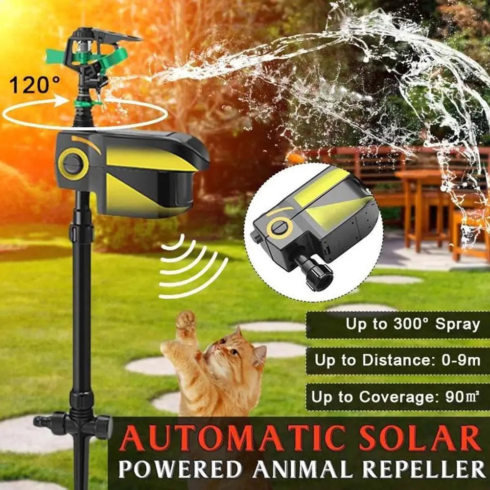 Automatic Motion-Activated Animal Repellent Garden Sprinkler - Animal Sensor Outdoor Lawn Yard Water Sprinkler