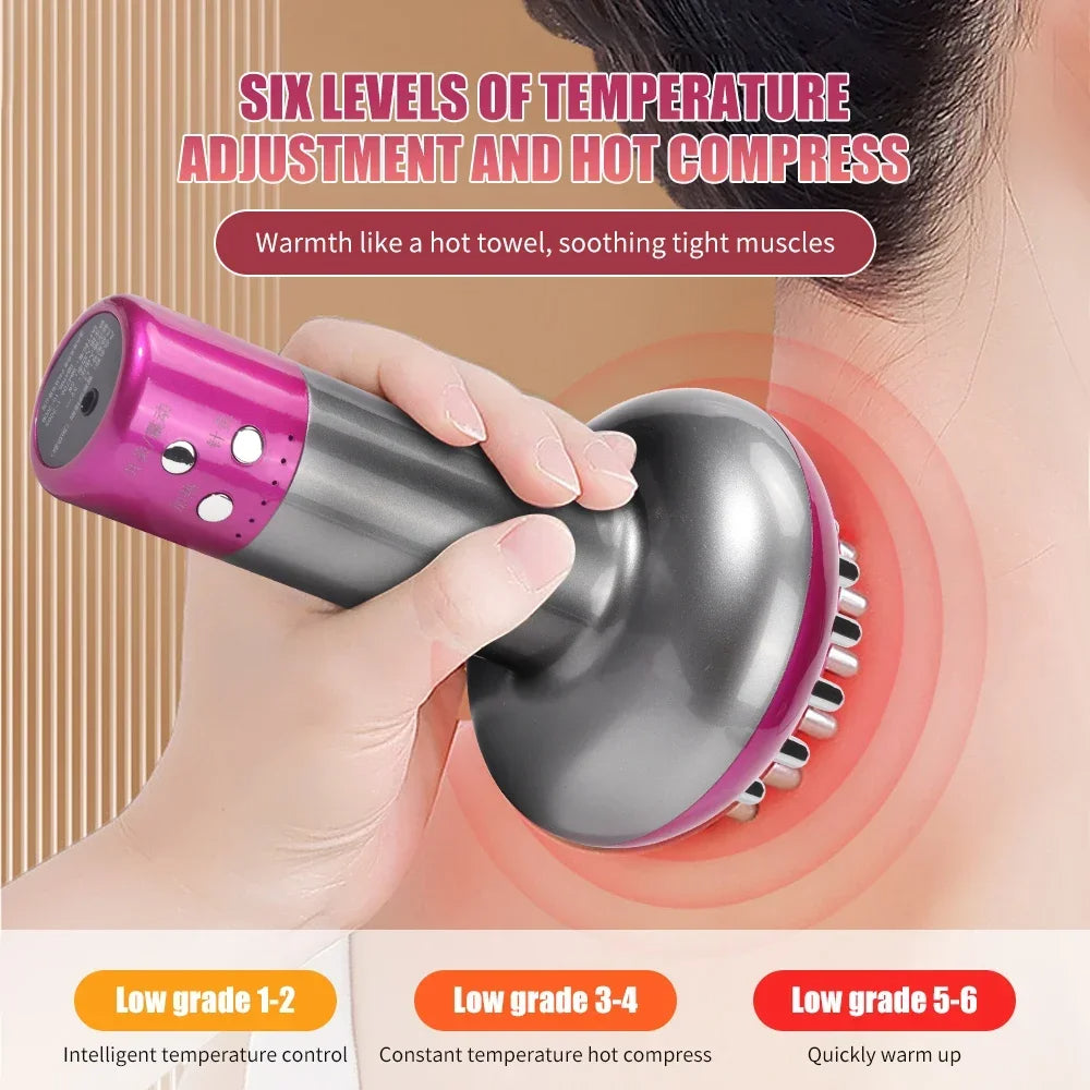 Microcurrent Therapy Massager: EMS, Heat, Guasha, Detox & Slimming