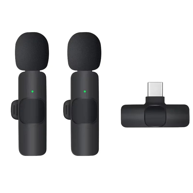 Wireless Lavalier Microphone for Smartphone – Clip-On Mic for Interviews Vlogs