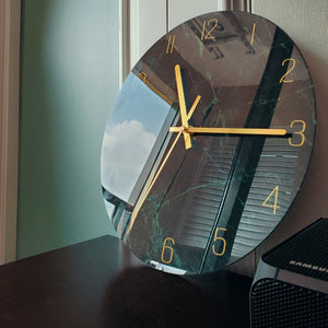 Artistic Glass Wall Clock – Modern, Elegant, and Functional