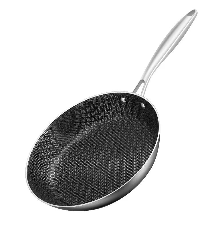 ChefPixel | Stainless Steel Frying Pan with Scratch-Resistant Non-Stick Technology