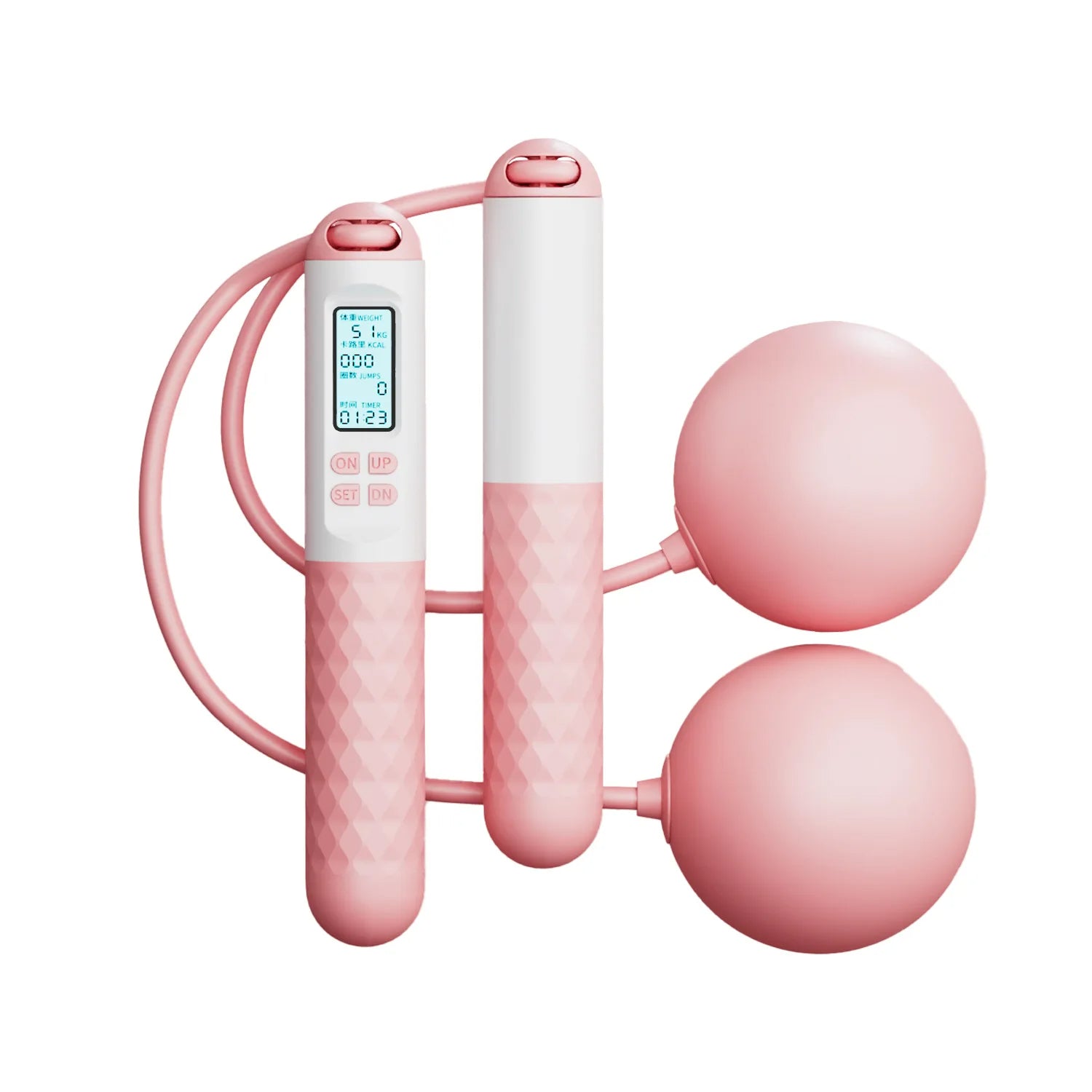 Weighted Cordless Jump Rope with Counter – Smart Fitness Skipping Rope for Home Workouts