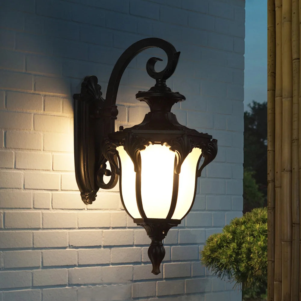 Victorian Outdoor Wall Light | Cast Iron Lantern Design