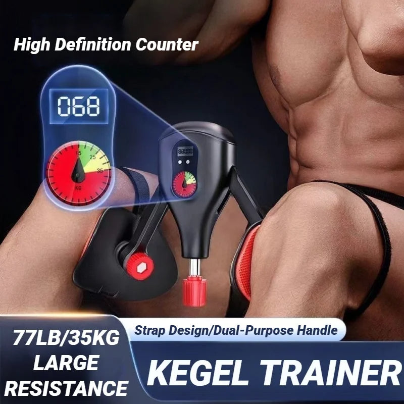 Pelvic Floor Muscle Trainer – Adjustable Thigh Master & Kegel Exerciser with Counter