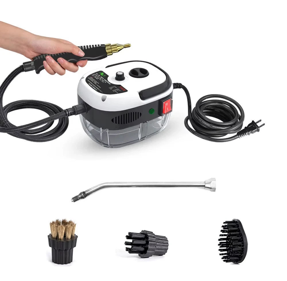 2500w Steam Cleaner With High Pressure - 6 Levels For Home And Kitchen