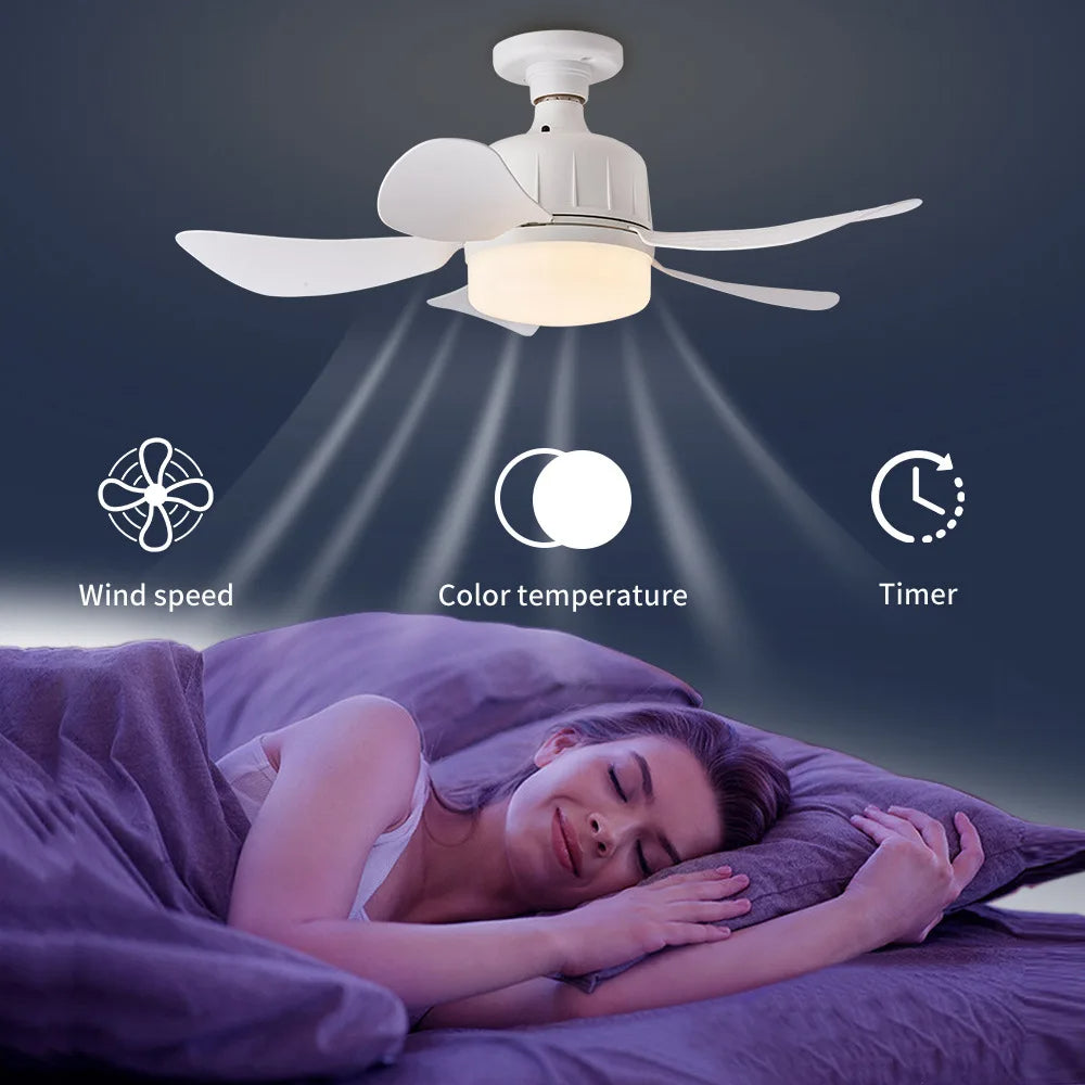 Socket Fan Light with Remote