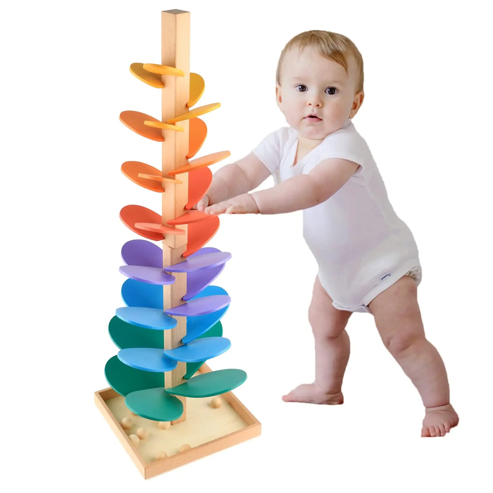 Rainbow Sound Tower for Sensory Play and Interaction