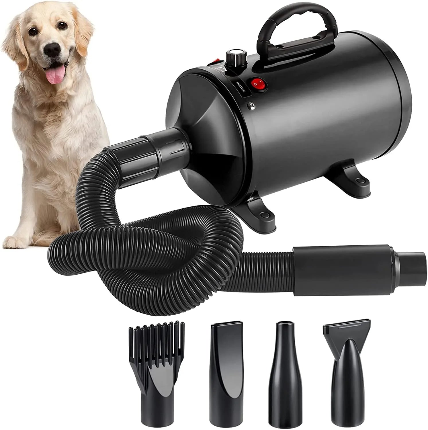 Premium High-Velocity Dog Hair Grooming Blow Dryer