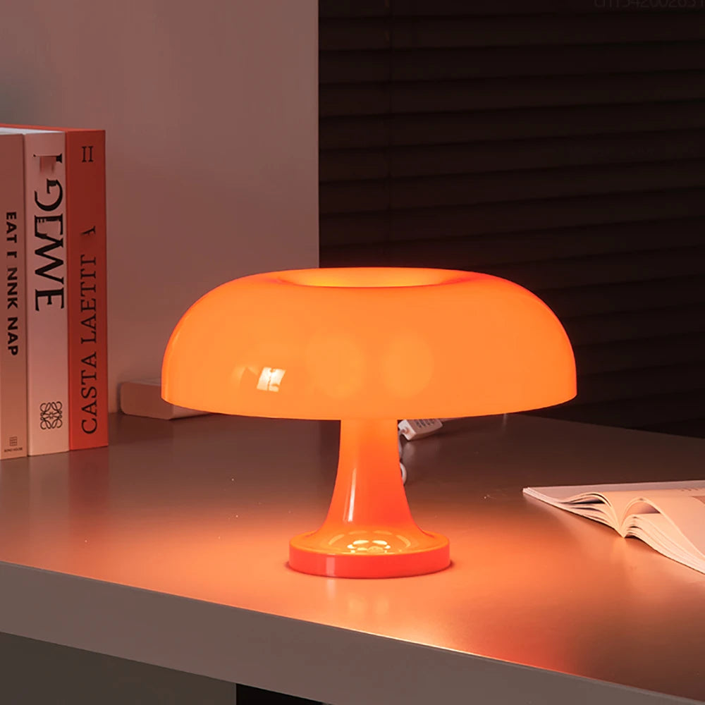 Orange Mushroom Lamp | Timeless Decor
