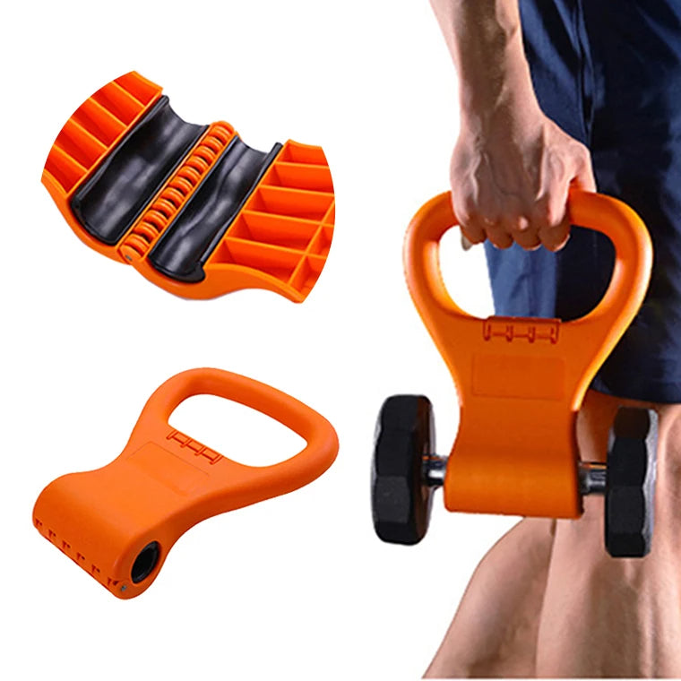 Kettlebell Dumbbell Grip – Adjustable, Lightweight Gym Equipment Handle for Travel Workouts, Fits All Dumbbells