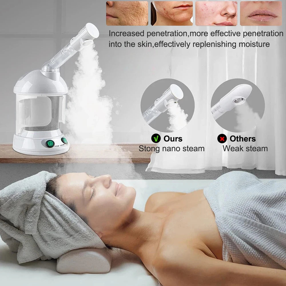 Professional Facial Steamer with Extendable 360° Rotating Arm