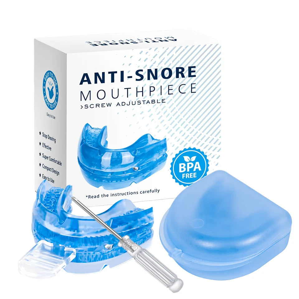 Adjustable anti-snoring mouthpiece