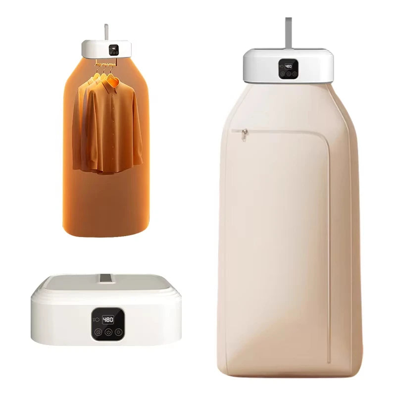 Portable Electric Clothes Dryer with Remote Control – Fast Drying & Compact Laundry Solution