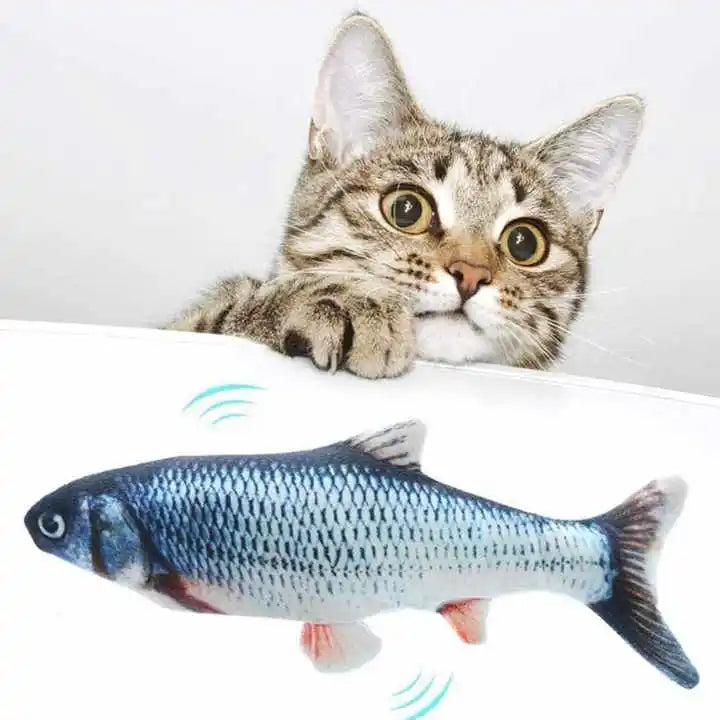 USB Charging Interactive Cat Toy Fish
