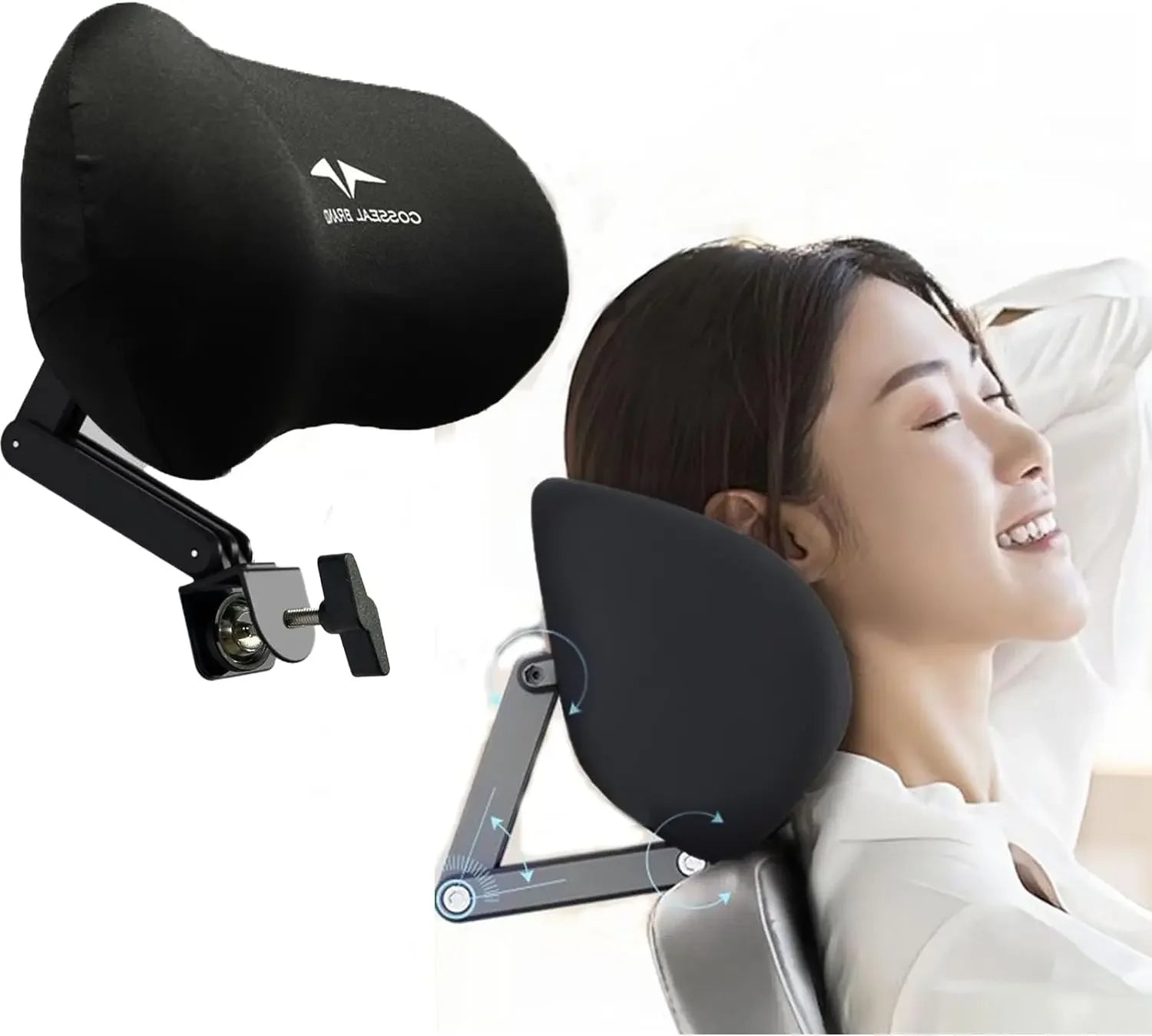 Ergonomic Neck Pillow Headrest Waist Protection Cushion For Office Chair