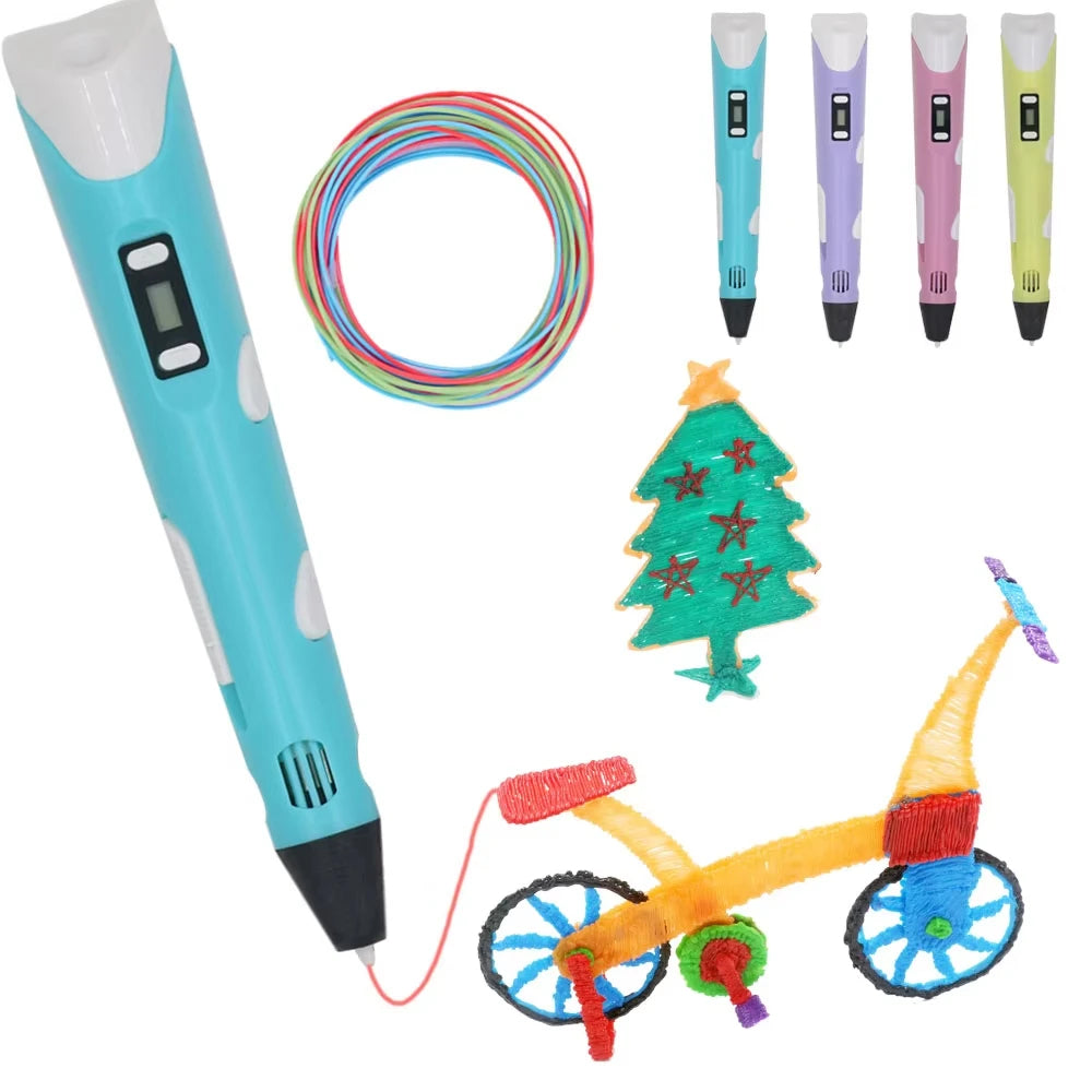 Original 3D Printing Pen – Kid-Friendly with 20 Colors & 100M Filament