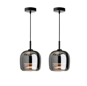 Modern Black Glass Pendant Light