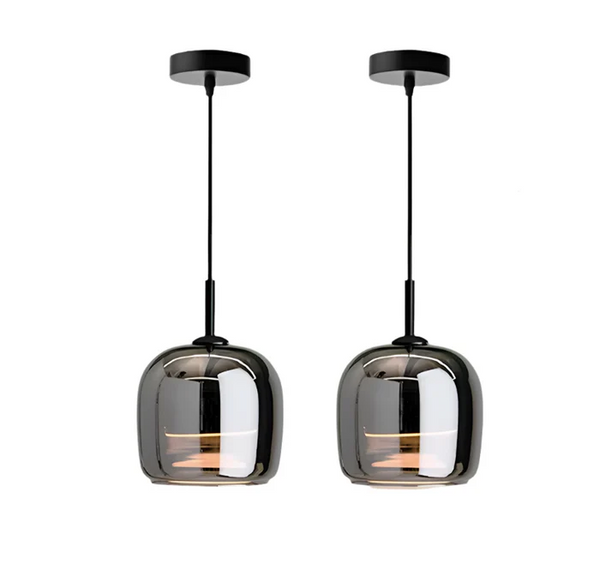 Modern Black Glass Pendant Light