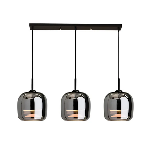 Modern Black Glass Pendant Light