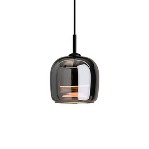 Modern Black Glass Pendant Light