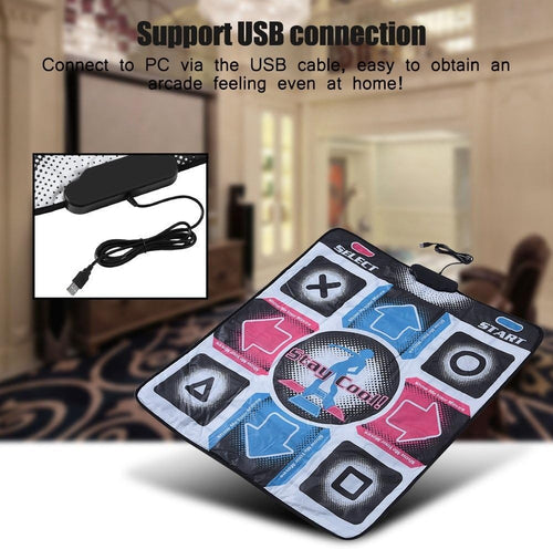 Step Dance Mat for PC – Non-Slip USB Dance Pad for Gamers & Dancers