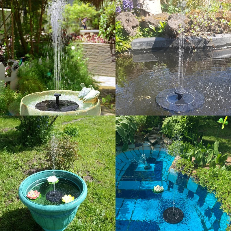 Solar Powered Garden Water Fountain