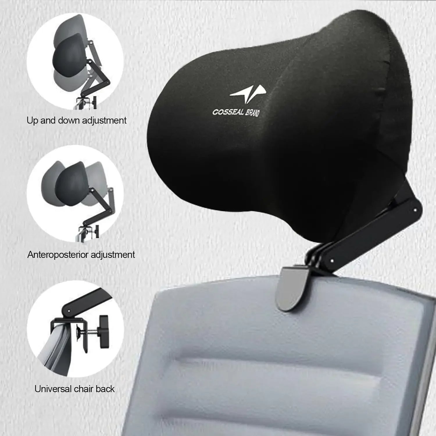 Ergonomic Neck Pillow Headrest Waist Protection Cushion For Office Chair