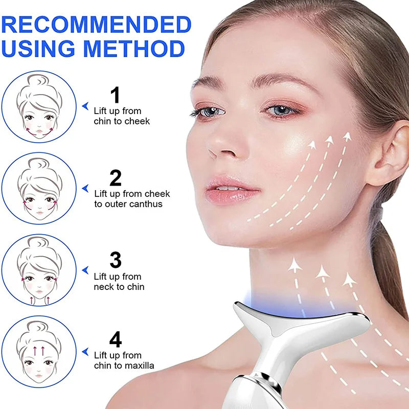 LED Face & Neck Lifting Massager