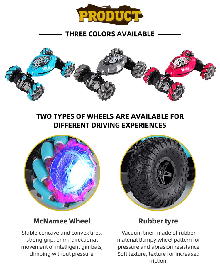 Gesture Sensing Car (Includes Gesture Watch + Remote Control)