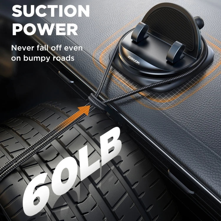 360° Rotating Car Phone Holder – Adjustable Dashboard and Air Vent Mount for Cell Phones 4-6.5 Inches
