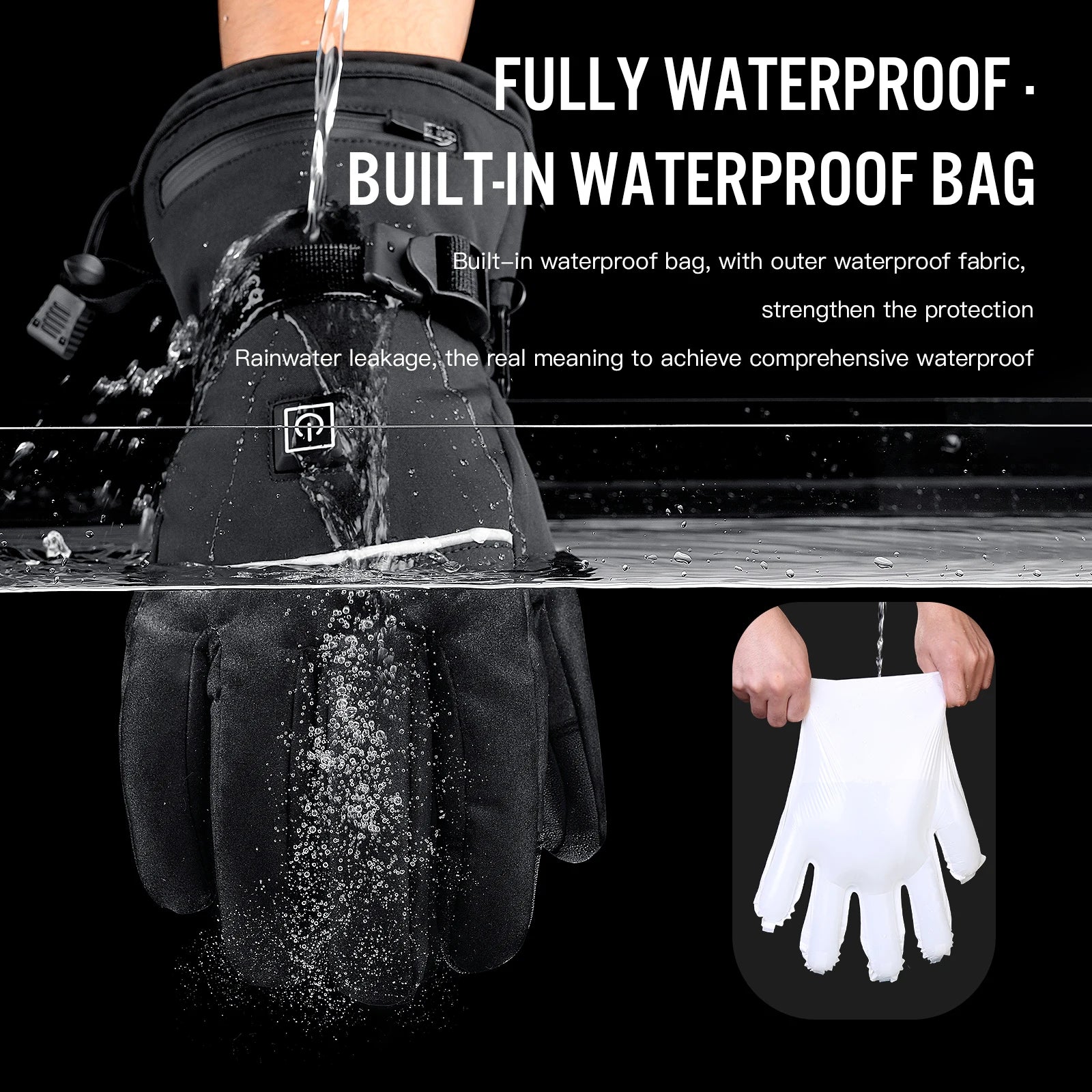 Unisex Heated Gloves - Rechargeable & Touchscreen-Friendly (Batteries included)