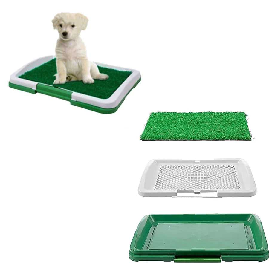 Dog Toilet With Artificial Turf – Non-Slip Mat For Indoor And Outdoor Use