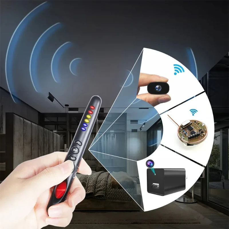 Hidden Camera Bug Detector and GPS Tracker for Hotels and Cars