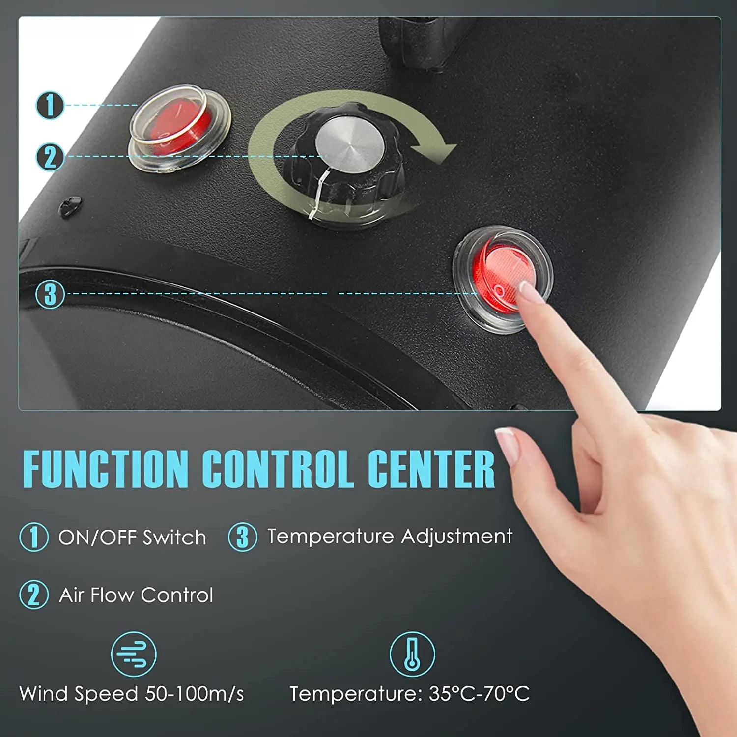 Premium High-Velocity Dog Hair Grooming Blow Dryer