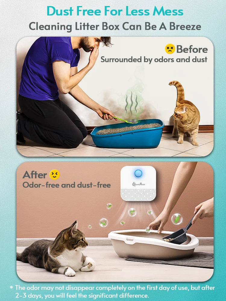 4000mAh Cat litter deodorizer air cleaner pets