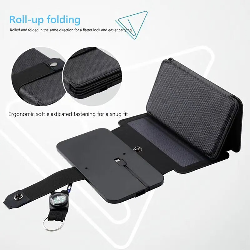 Foldable Solar Panel - Outdoor Multifunctional Charging for Adventures