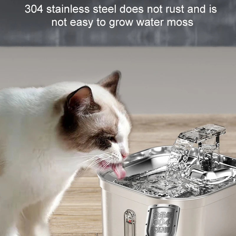 Automatic Stainless Steel Cat Water Fountain
