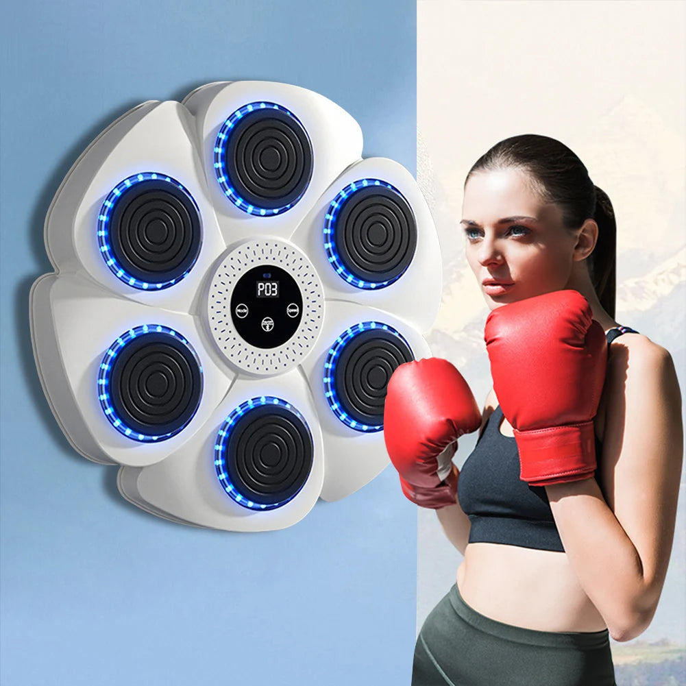 Smart Music Boxing Machine for Interactive Punching Workouts
