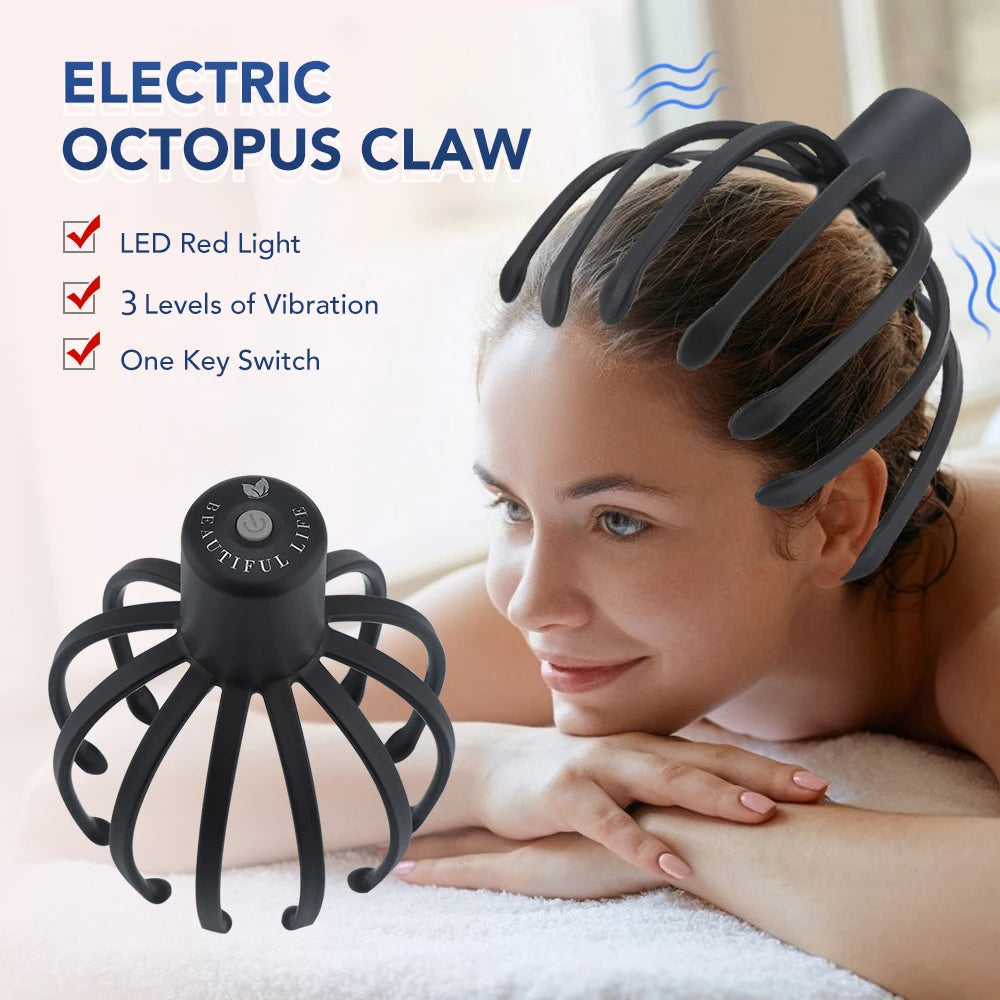 Scalp Massager - Electric, USB Charging, Portable & Rechargeable