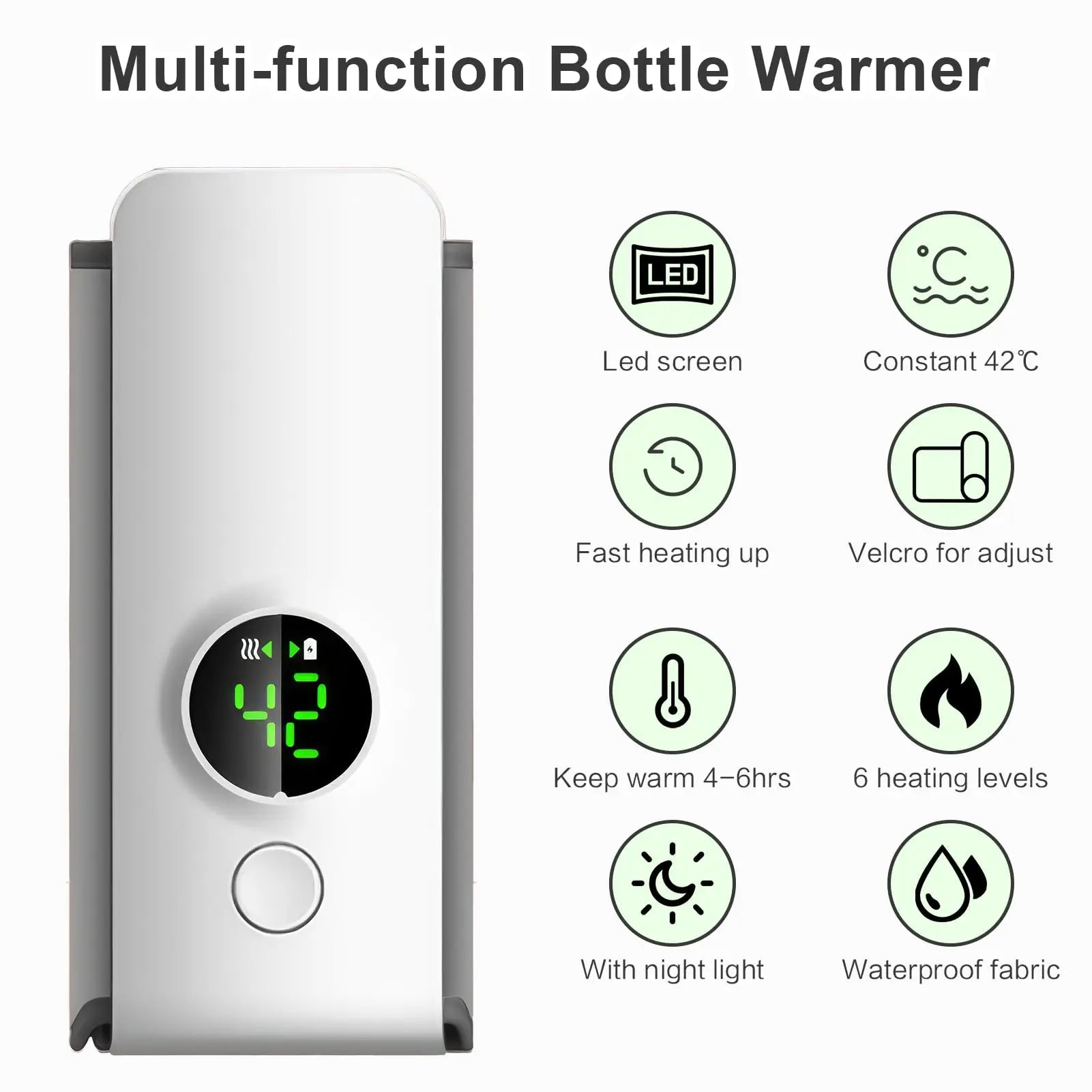 Portable Bottle Warmer – Compact & Convenient Baby Bottle Heater for On-the-Go Use