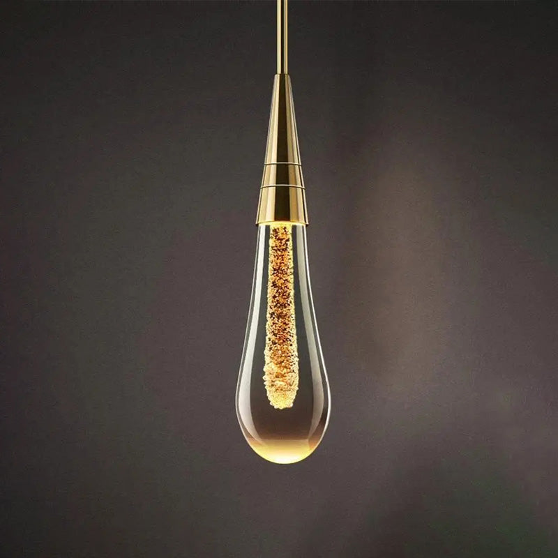 LuxeGlide – Chic Water-Drop LED Wall Lamp