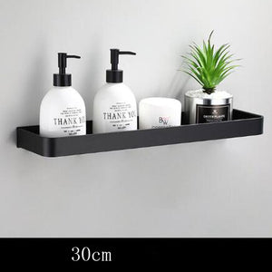 Modern Bathroom Wall Shelf | Black Space Aluminum Design