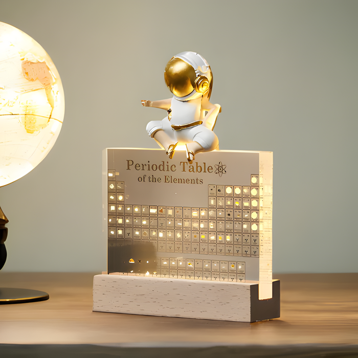 3D Acrylic Periodic Table with Real Elements and LED Lighting – Educational Science Display