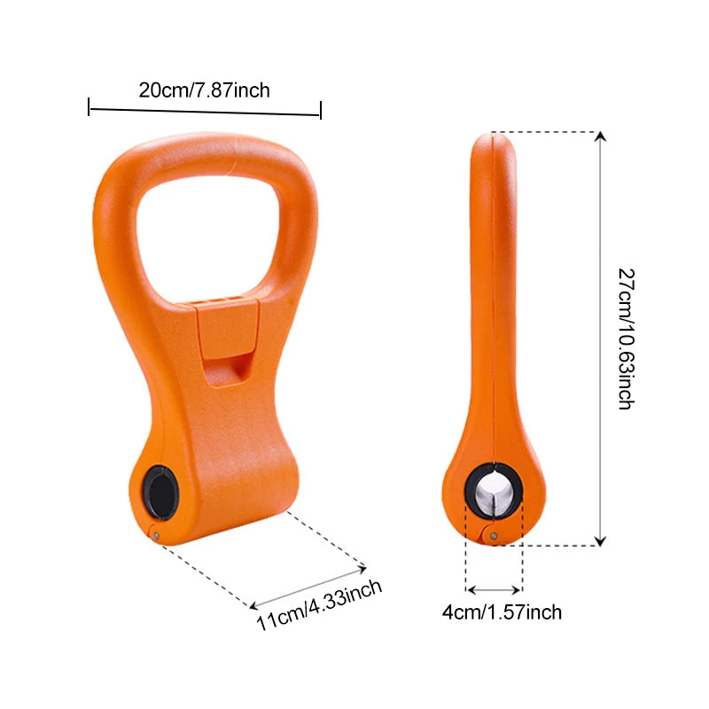Kettlebell Dumbbell Grip – Adjustable, Lightweight Gym Equipment Handle for Travel Workouts, Fits All Dumbbells