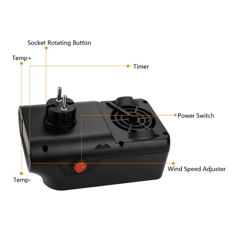 Portable Electric Plug In Home Indoor Room Space Heater 9000W